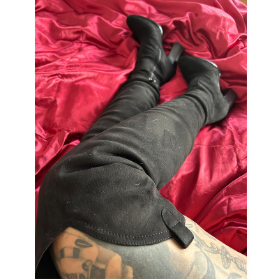 Overknee boots suede - Jenna Swhite