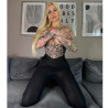 Cora Diamond Wetlook Leggings