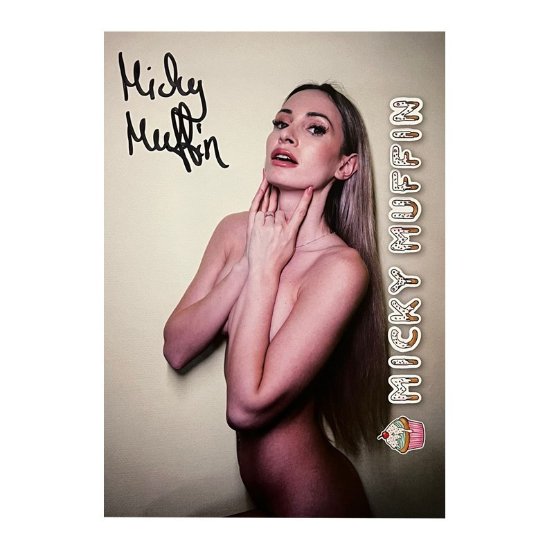 Micky Muffin A5 Autogrammkarte