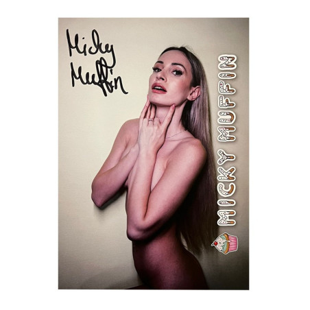 Micky Muffin A5 Autogrammkarte