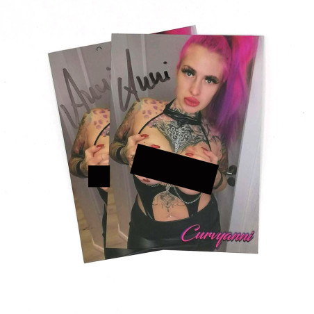 Curvy Anni Autogrammkarte "Big Boobs"