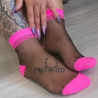 Curvy Anni Neon und Nylonsocken