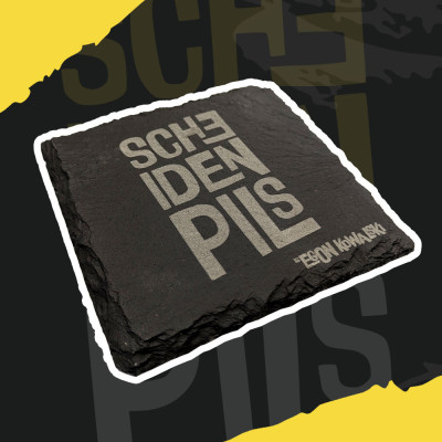 ScheidenPils Schiefer Untersetzer