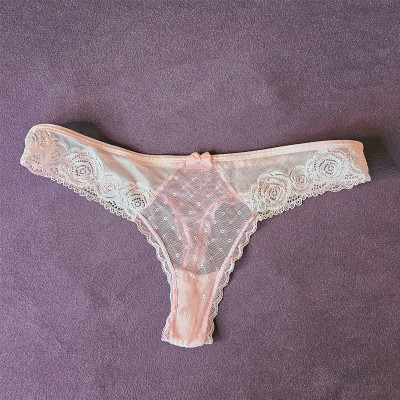 Scoopcake thong, pink, transparent