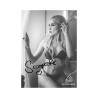 Scoopcake autograph card - black and white