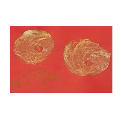 Julia Pink Brustabdrücke UNIKAT