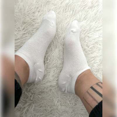 Weiße Sneakersocken - Jenna Swhite