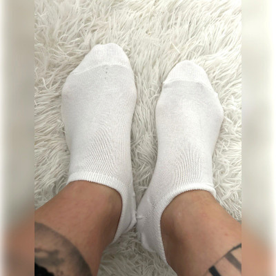 Weiße Sneakersocken - Jenna Swhite